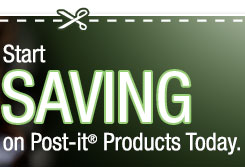 SAVE on Post-it(R) Products to Help You Start  This Year.
