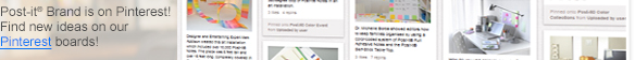 Post-it Brand is on Pinterest! Find new ideas on our Pinterest Boards!