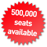 500,000 seats available