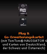 Plug & Go-Erweiterungskartet (mit TomTom(r) NAVIGATOR 6 und Karten von Deutschland, der Schweiz und sterreich)
