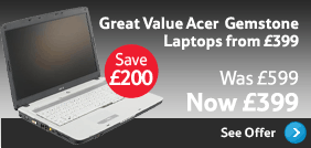 Great Value Acer Gemstone Laptops from £399 Was £599 Now £399 Save £200 See Offer