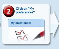 Click on ''My preferences''