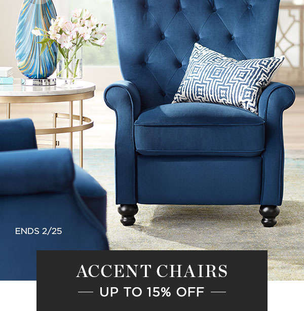 Accent Chairs - Up To 15% Off