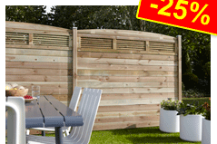 Lame de clôture pin primo