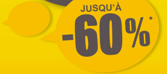 Jusqu'à -60%