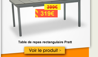 Table de repas rectangulaire