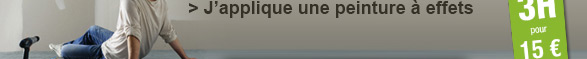 J'applique une peinture à effets