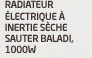 Radiateur électrique à inertie sèche Sauter Baladi, 1000W