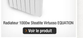 Radiateur 1000W Steatite Virtuoso EQUATION