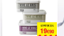 le pot de 2,5L 19€90