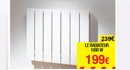 le radiateur 1000W 199€
