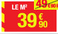 39€90 le m²