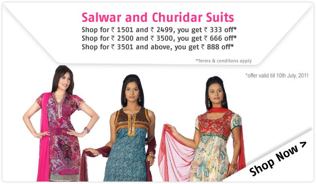 Salwar Churidar & Suits Shop Now