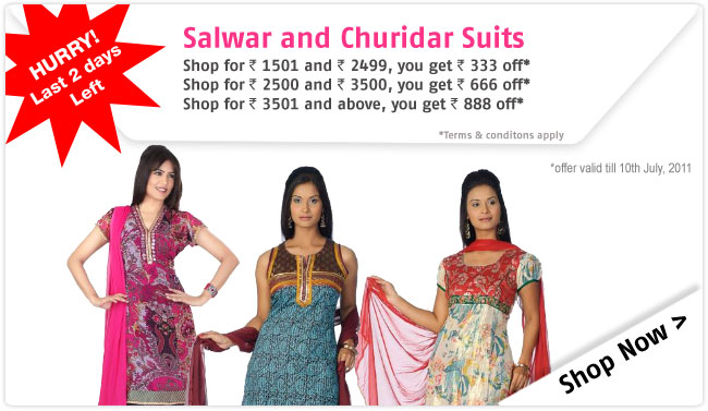Salwar Churidar & Suits Shop Now