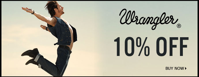 Wrangler 10% off - Buy Now