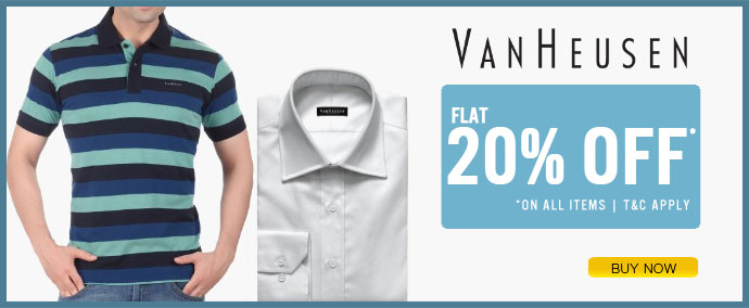 Van Heusen Flat 20% Off - Buy Now