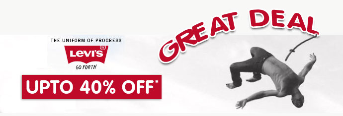 Levis upto 40% Off