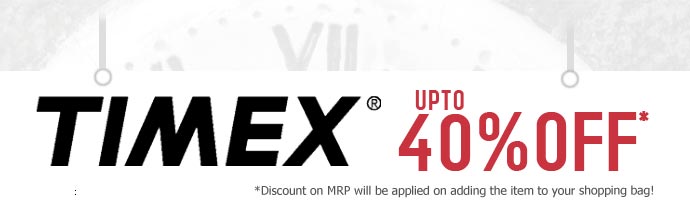 Timex upto 40% Off