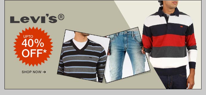 Levis upto 40% Off - View the collection