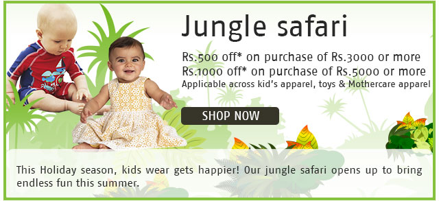 Shoppersstop: Flat 40% off on Mothercare, Upto 51% off on Toys + extra 500/1000 off