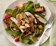 Mango-Balsamic Spinach Salad with Chicken