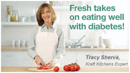 Fresh takes on eating well with diabetes! Tracy Sherva, Kraft Kitchens Expert