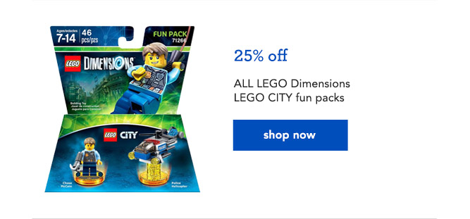 ALL LEGO Dimensions LEGO CITY fun packs