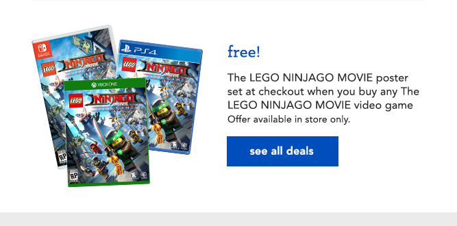 free!  The LEGO NINJAGO MOVIE poster set